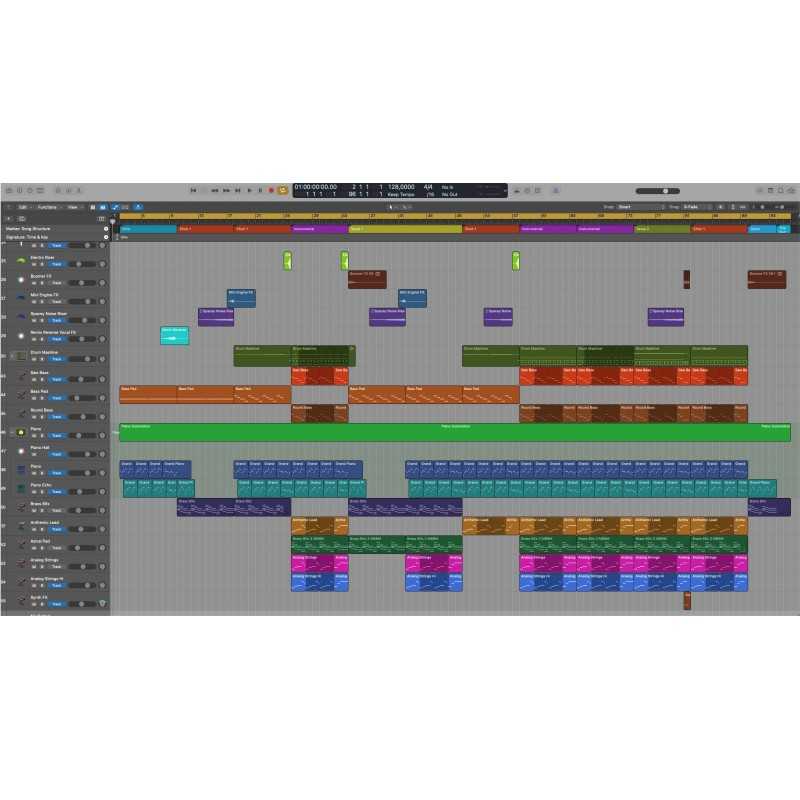 Blue2 - Logic Pro Template Maxi-Beat Music Studio - 2