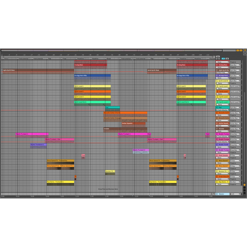 Trumpetino Techno - Ableton template Maxi-Beat Music Studio - 3