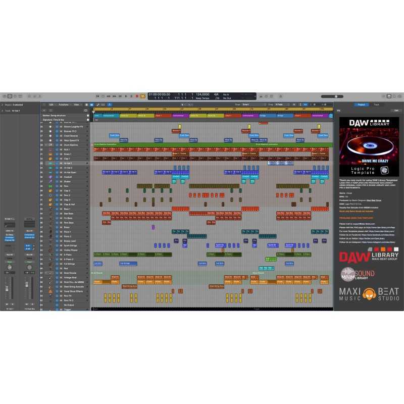 Drive Me Crazy - Logic Vorlage Maxi-Beat Music Studio - 2