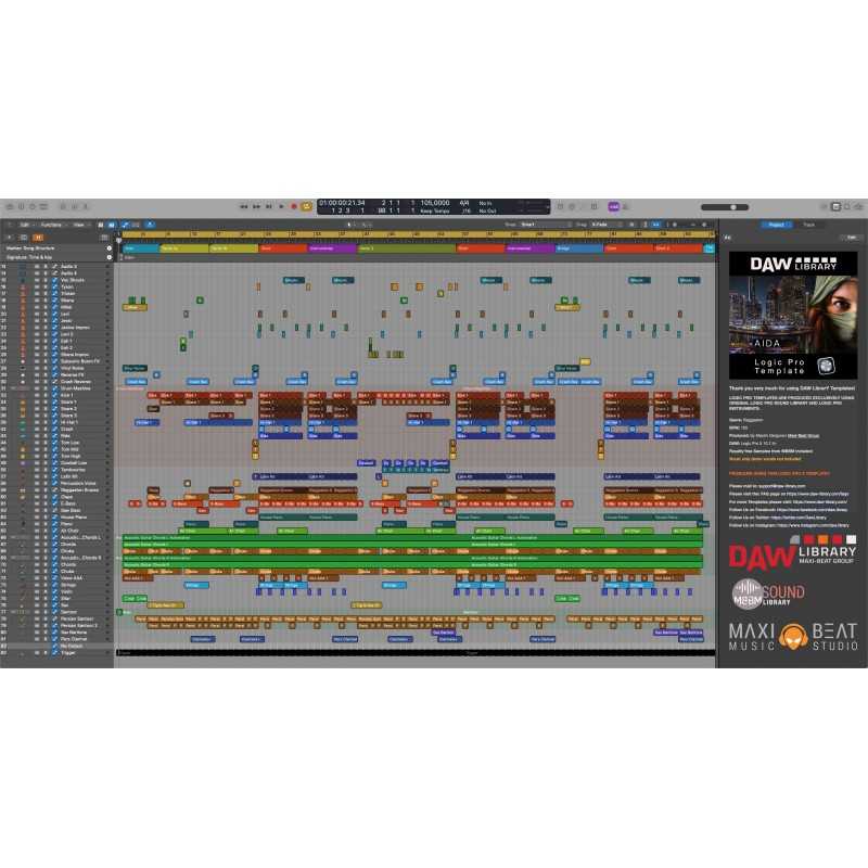 Aida - Logic Pro Template Maxi-Beat Music Studio - 2