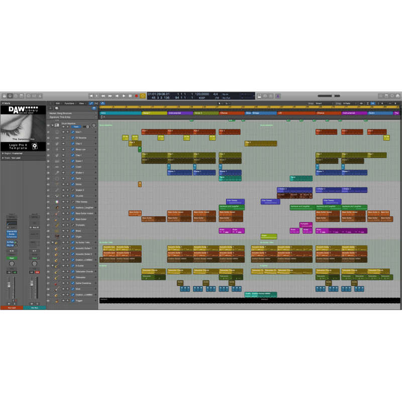 Logic Pro Template - The Sweetest Sin Maxi-Beat Music Studio - 2
