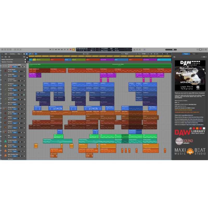 Wonderland - Logic Pro Template Maxi-Beat Music Studio - 2