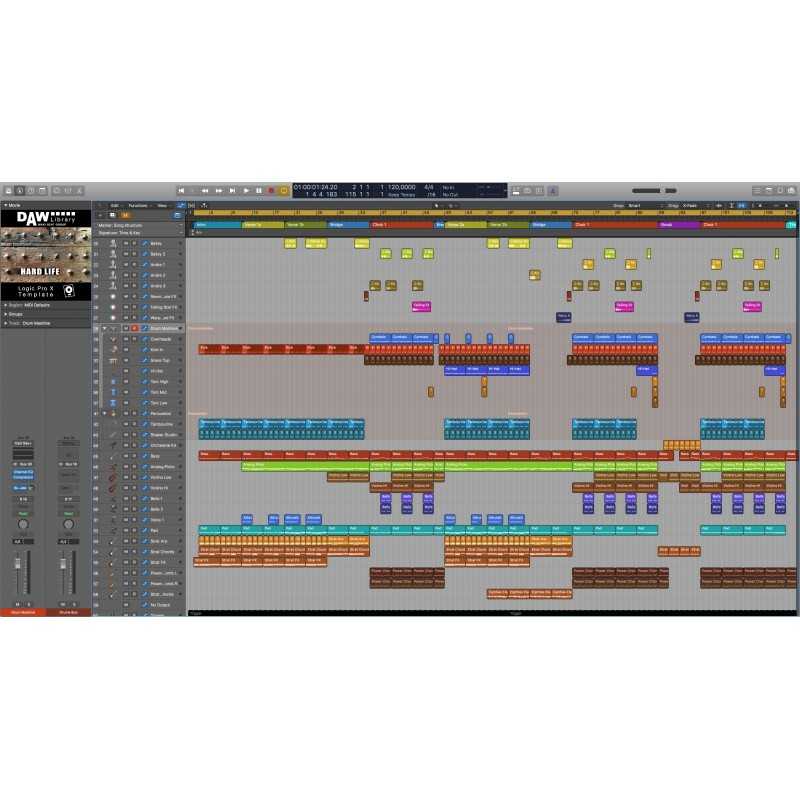 Hard Life | Logic Pro Template | rock | Crematory
