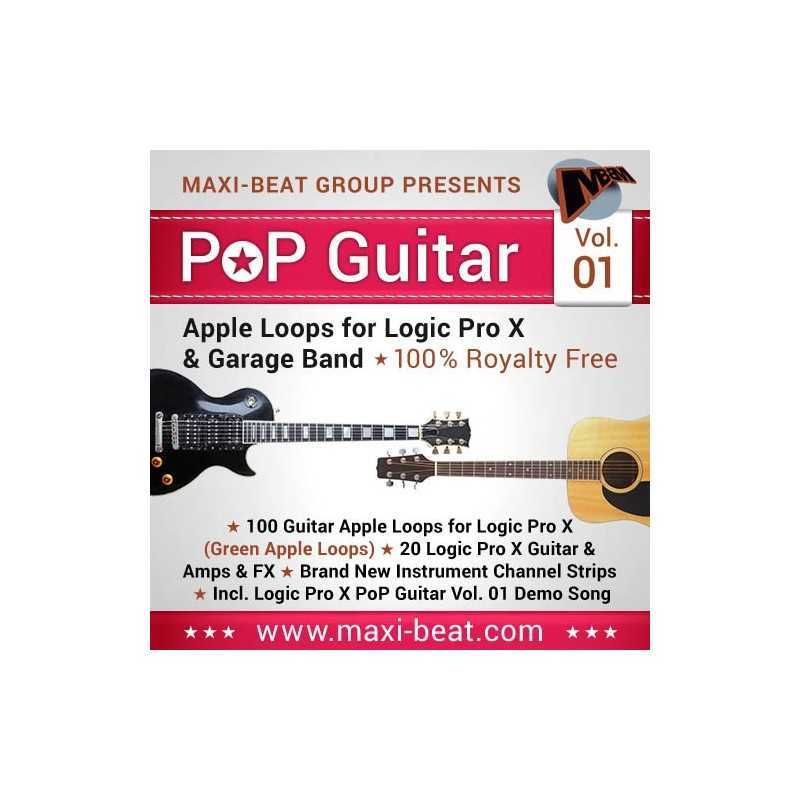 100 PoP Guitar Apple Loops Vol.1 MBBM Maxi-Beat Music Studio - 1