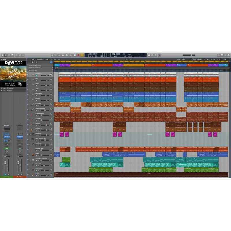 Logic Pro Template - Crazy Heaven Maxi-Beat Music Studio - 2