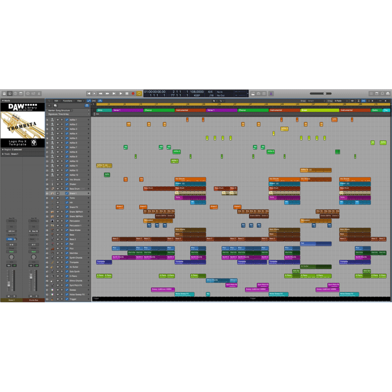 Trombita - Logic Pro Vorlage Maxi-Beat Music Studio - 2