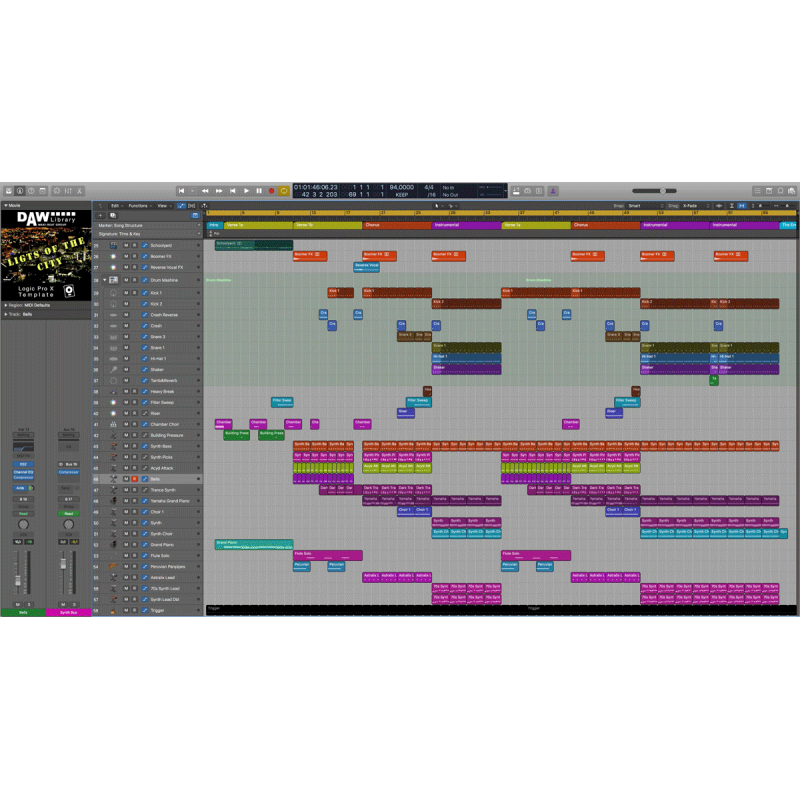 Lights Of The City - Logic Pro Template Maxi-Beat Music Studio - 2