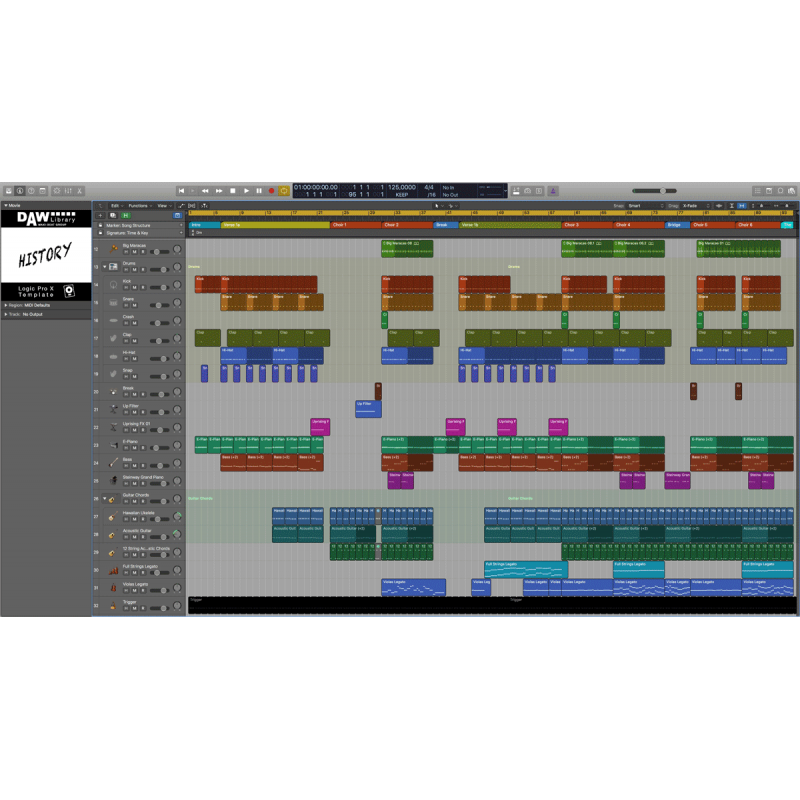 Logic Pro Template - History Maxi-Beat Music Studio - 2