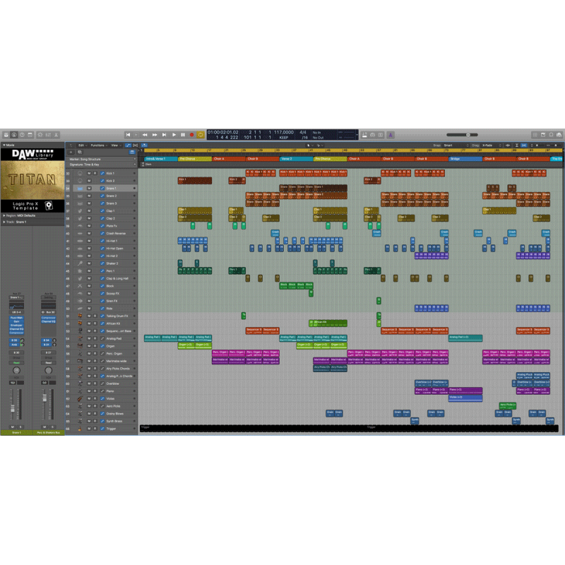 Titan - Logic Pro Template Maxi-Beat Music Studio - 2