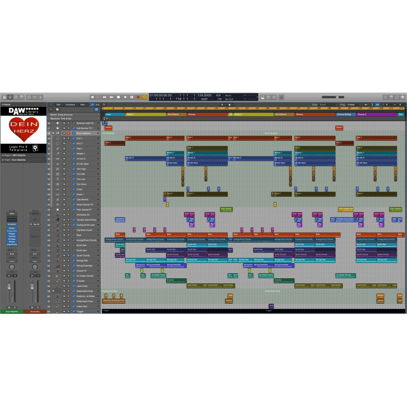 Dein Herz - Logic Pro Vorlage Maxi-Beat Music Studio - 2