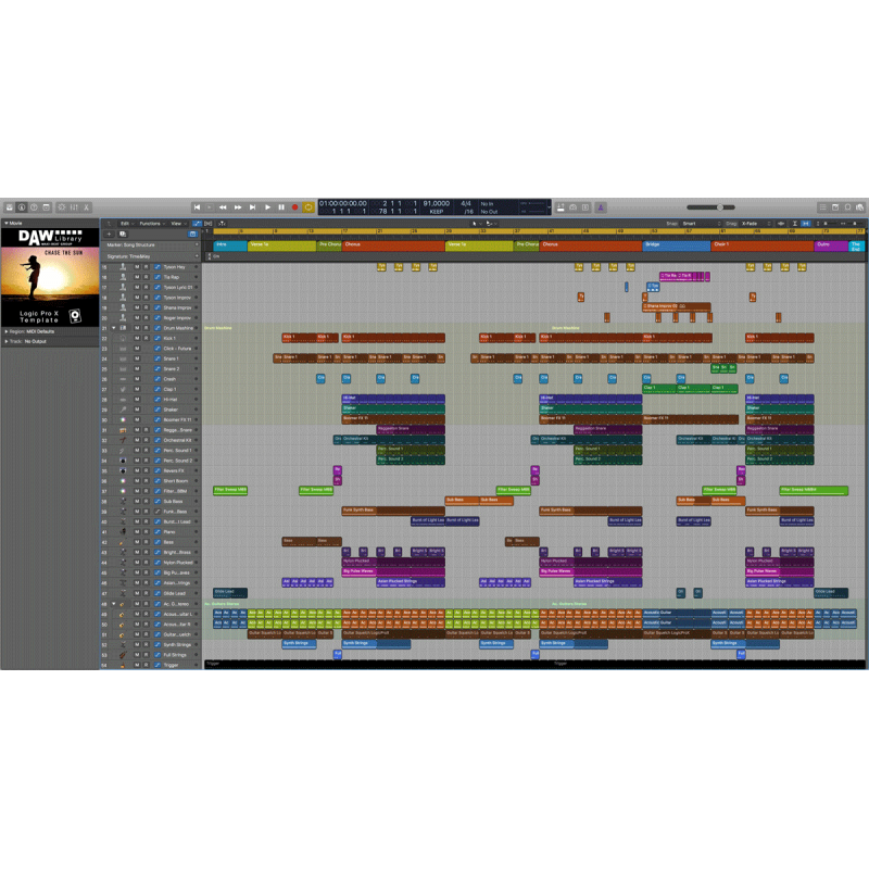 Logic Pro Template - Chase the Sun Maxi-Beat Music Studio - 2