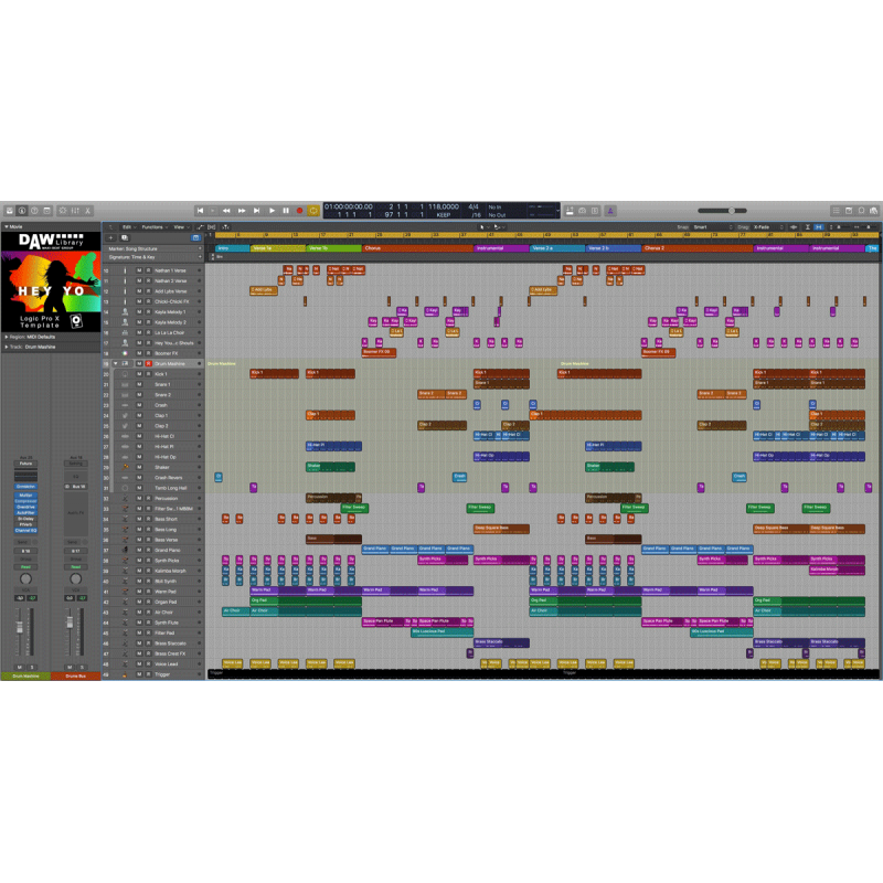 Logic Pro- Template – Hey Yo Maxi-Beat Music Studio – 2
