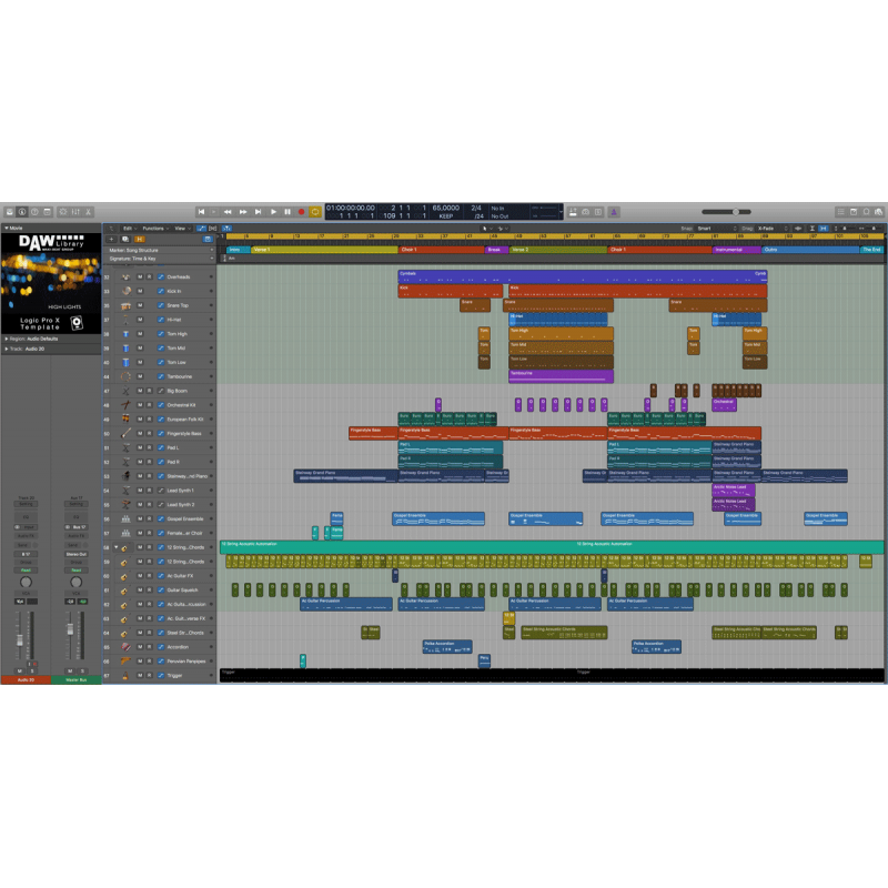High Lights - Logic Pro Template Maxi-Beat Music Studio - 2