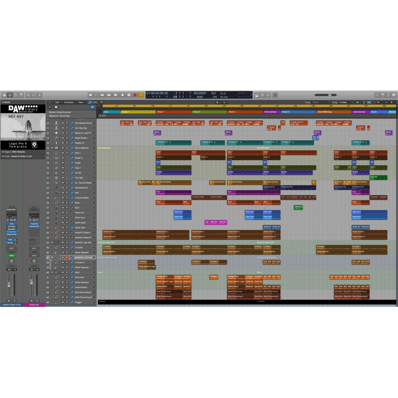 Logic Pro Template - Hey Hey Maxi-Beat Music Studio - 2