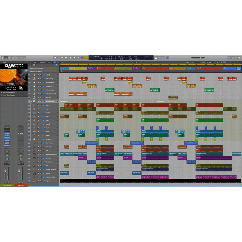 Logic Pro- Template – SunStroke Maxi-Beat Music Studio – 2