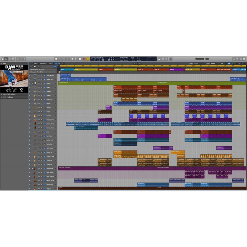 Logic Pro Template - Seasons Change Maxi-Beat Music Studio - 2
