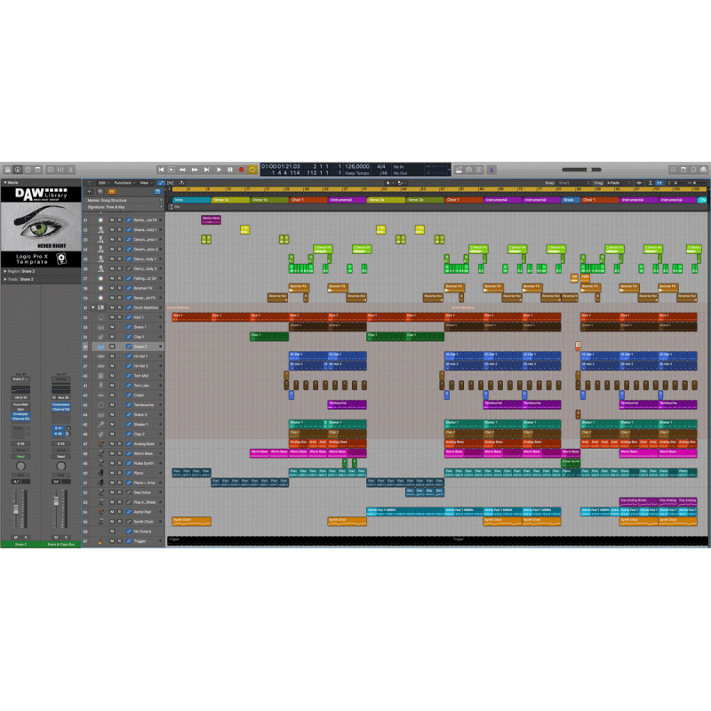 Never Right - Logic Pro Template Maxi-Beat Music Studio - 2