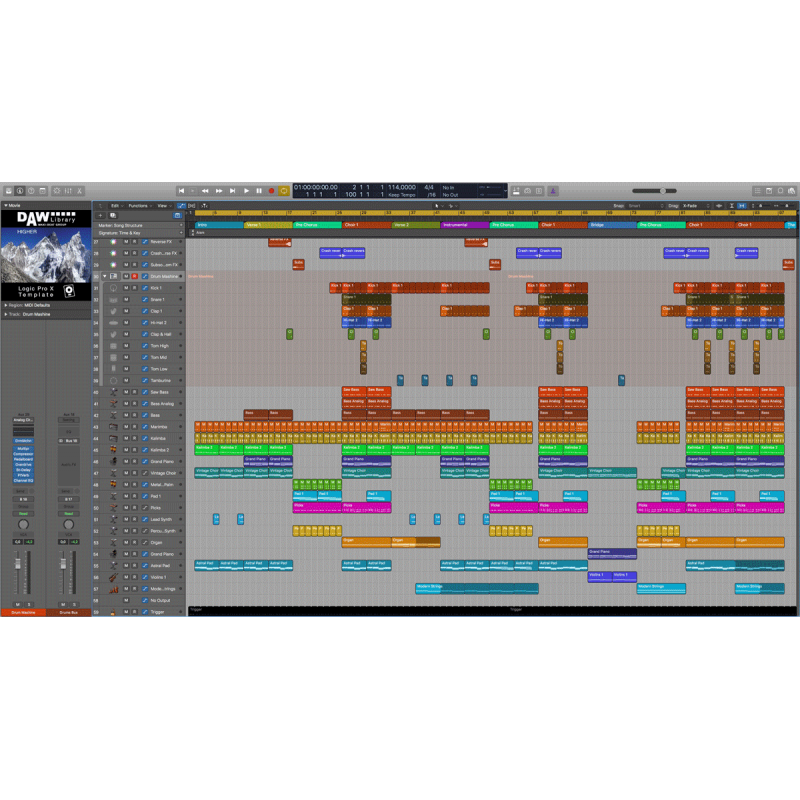 Logic Pro Template - Higher Maxi-Beat Music Studio - 2