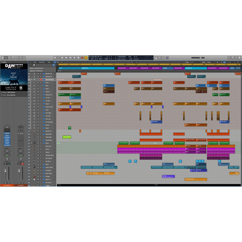 Logic Pro Template - Agent Of Dreams Maxi-Beat Music Studio - 2