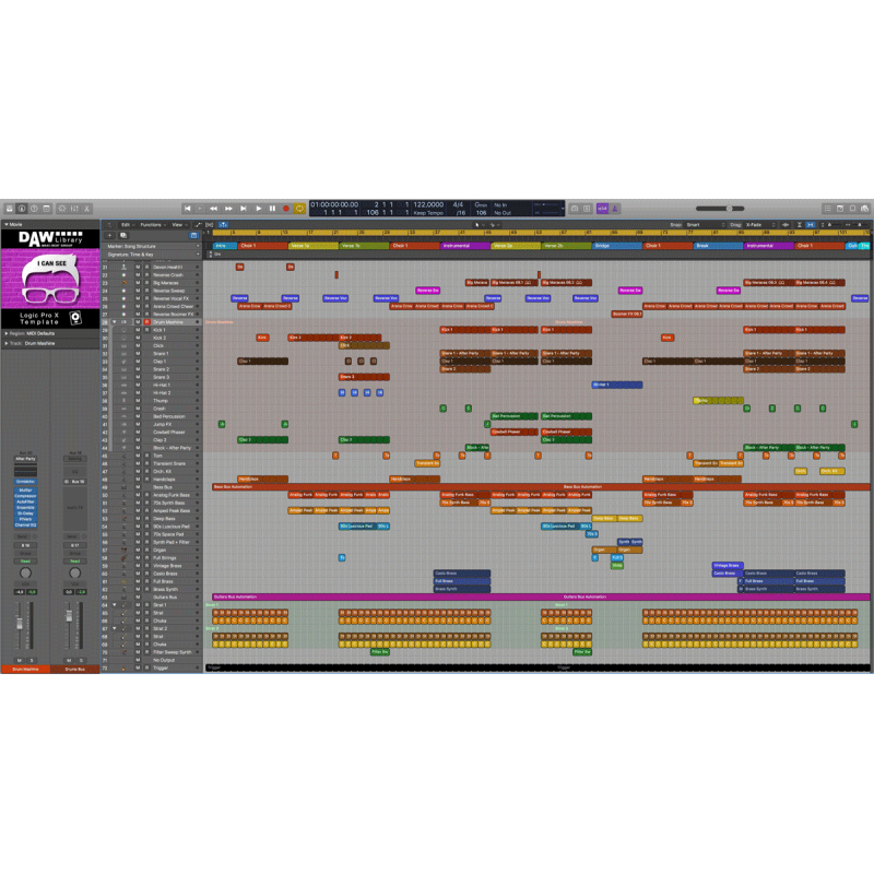 Logic Pro Template - I can see Maxi-Beat Music Studio - 2