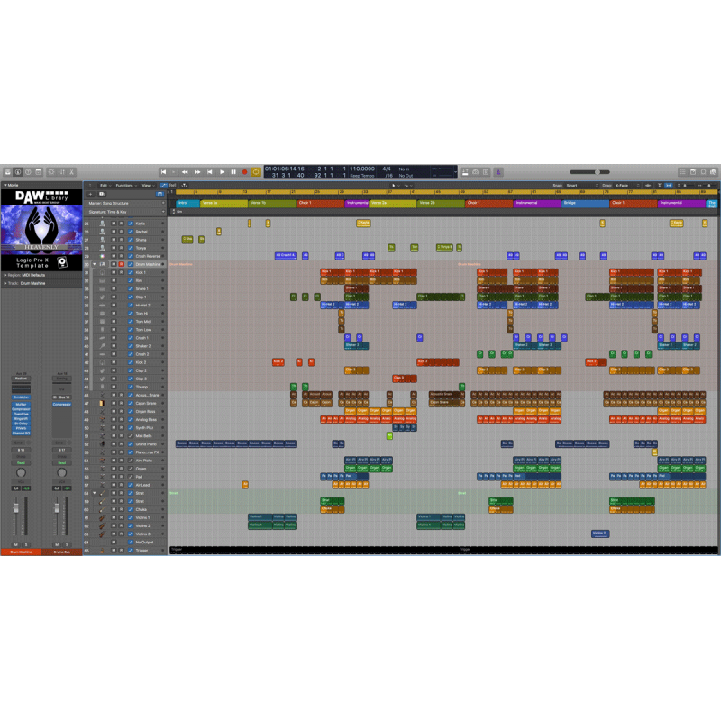Logic Pro Template - Heavenly Maxi-Beat Music Studio - 2