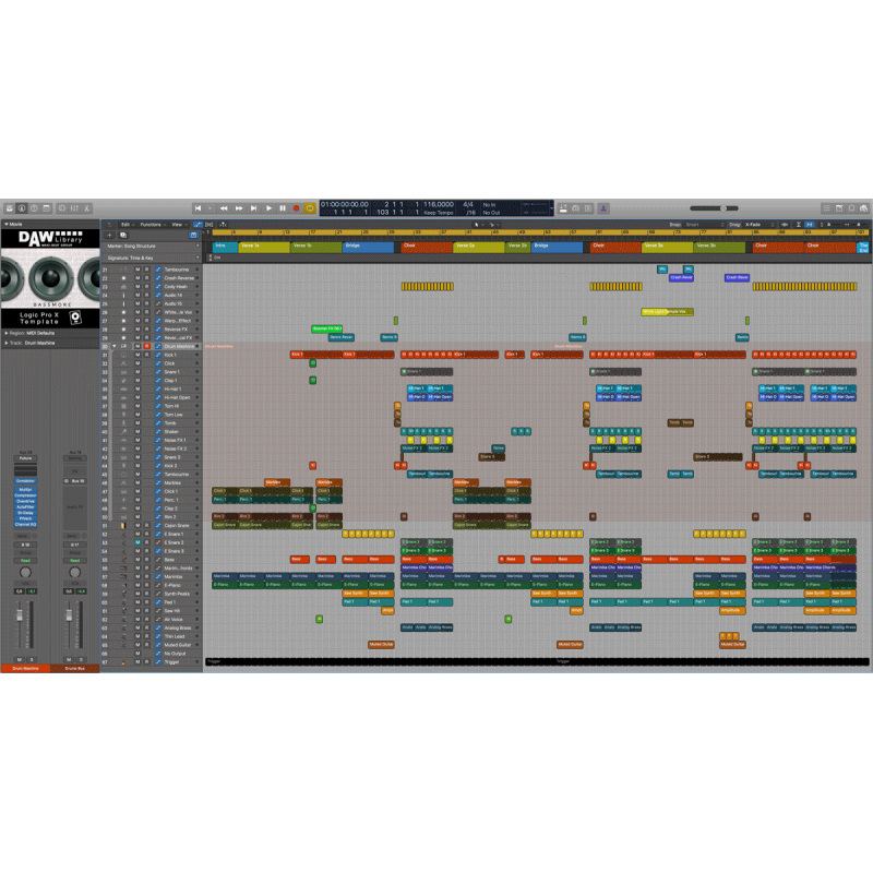 Bassmore - Logic Pro Template Maxi-Beat Music Studio - 2