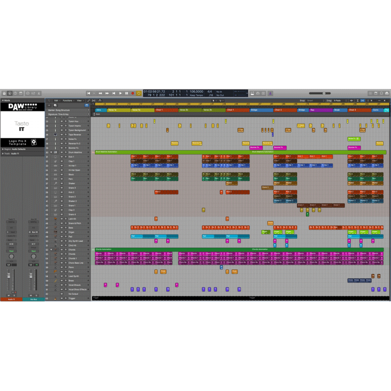 Logic Pro- Template – Taste it Maxi-Beat Music Studio – 2