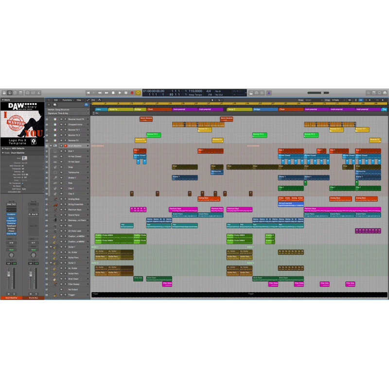 Logic Pro Template - I Wanted You Maxi-Beat Music Studio - 2