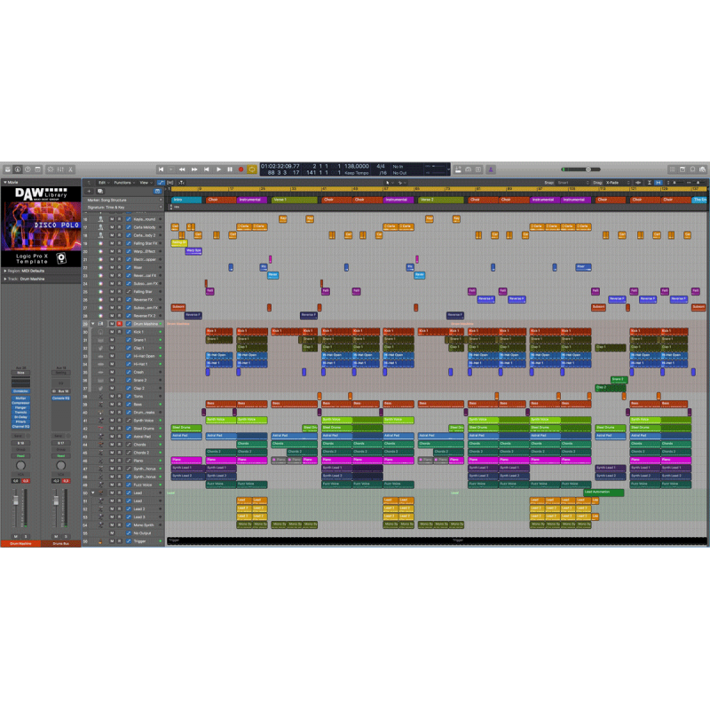 Logic Pro Template - Disco Polo Maxi-Beat Music Studio - 2