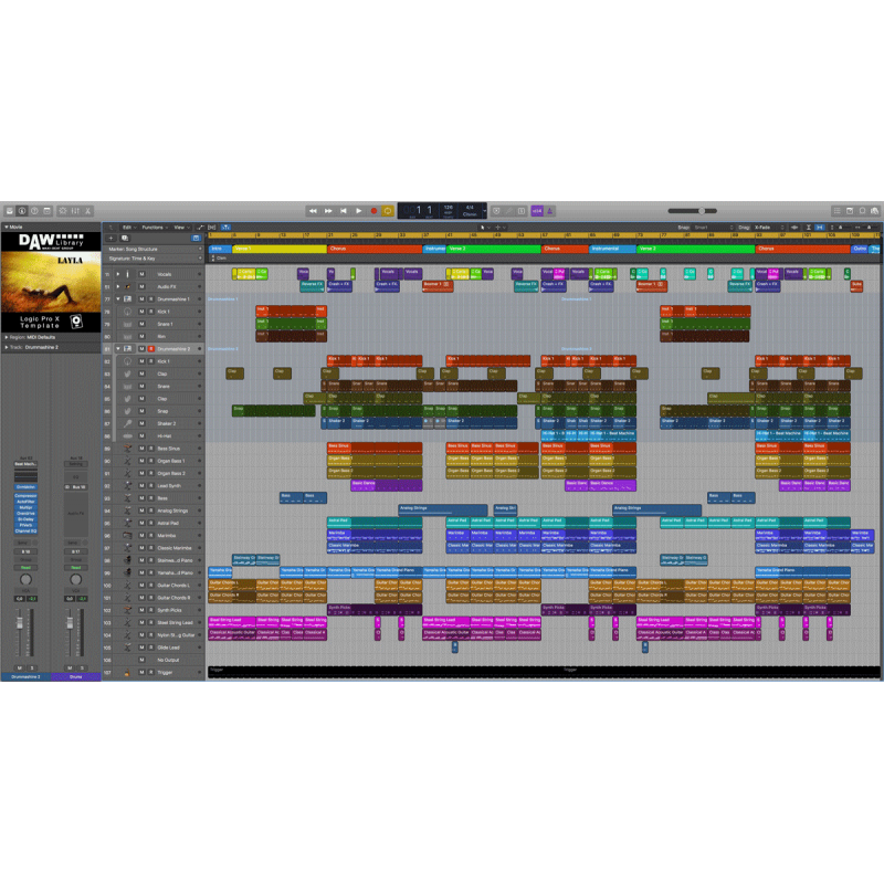Logic Pro Template - Layla Maxi-Beat Music Studio - 2