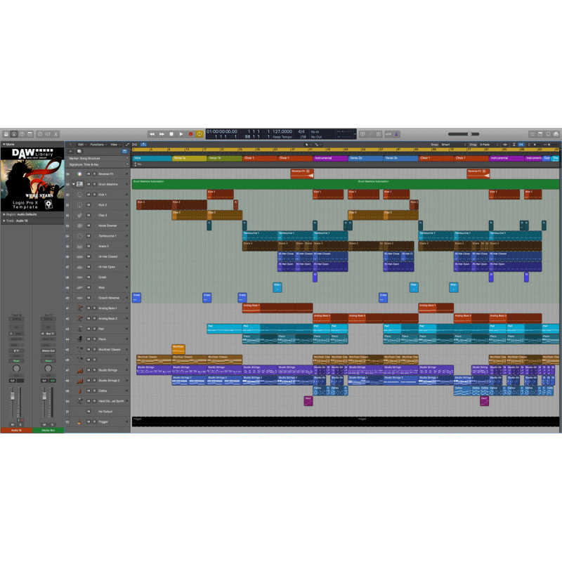 Logic Pro Template - We're Stars Maxi-Beat Music Studio - 2