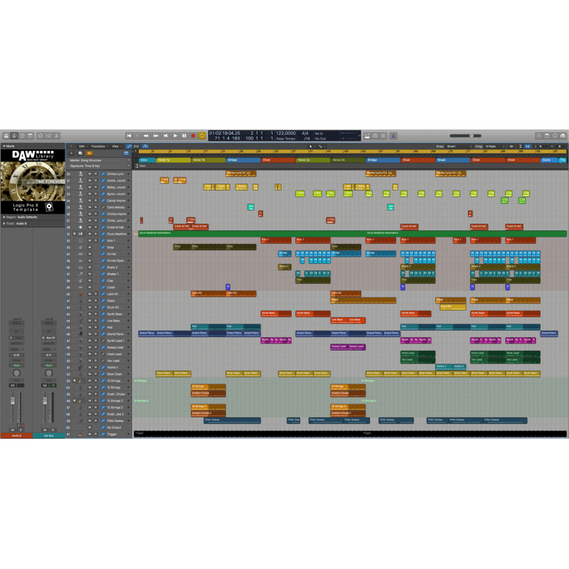 Logic Pro- Template – Time Forever Maxi-Beat Music Studio – 2