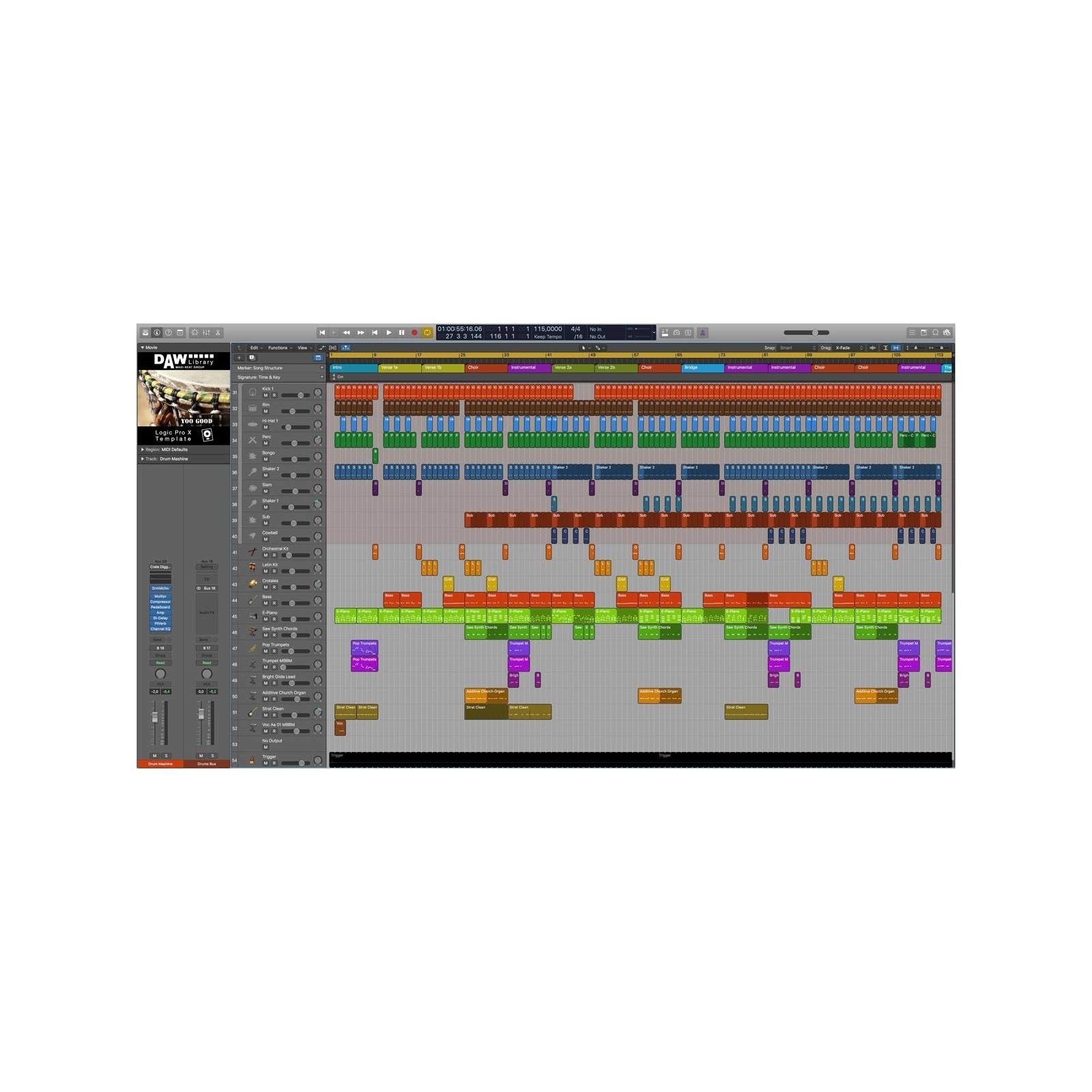 Logic Pro Template - Yoo Good Maxi-Beat Music Studio - 2
