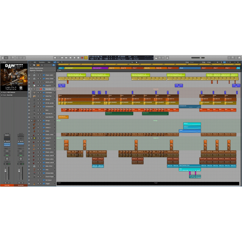 Logic Pro Template - Man of war Maxi-Beat Music Studio - 2