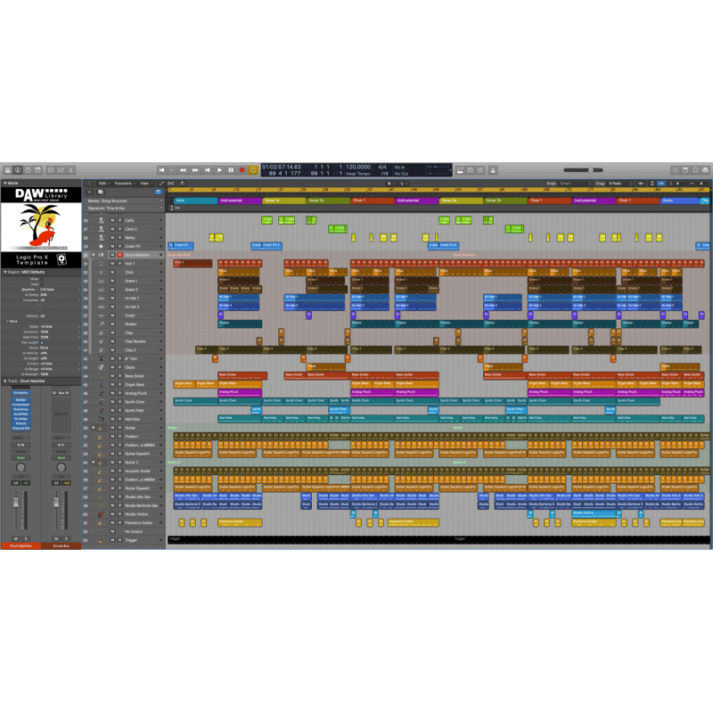 Logic Pro Template - Flamenco Lover Maxi-Beat Music Studio - 2