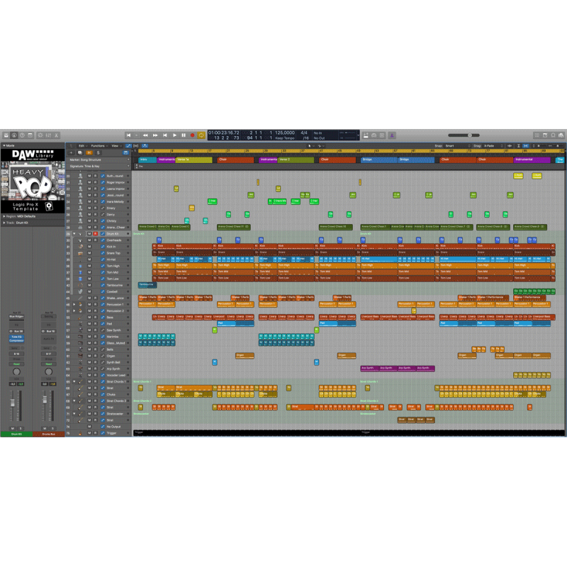 Logic Pro Template - Heavy PoP Maxi-Beat Music Studio - 2