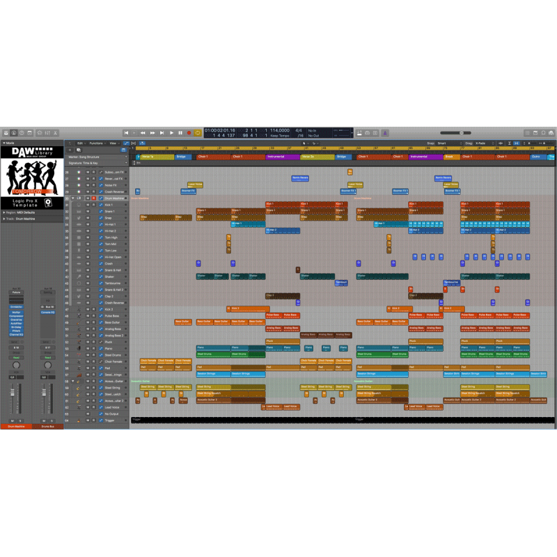 Logic Pro- Template – Tomorrow Maxi-Beat Music Studio – 2