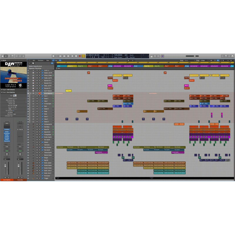 Logic Pro Template - Dangerous Games Maxi-Beat Music Studio - 2