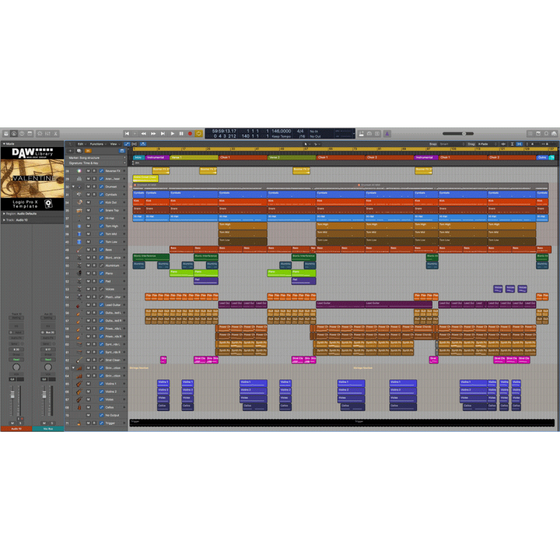 Logic Pro Template - Valentine Maxi-Beat Music Studio - 2