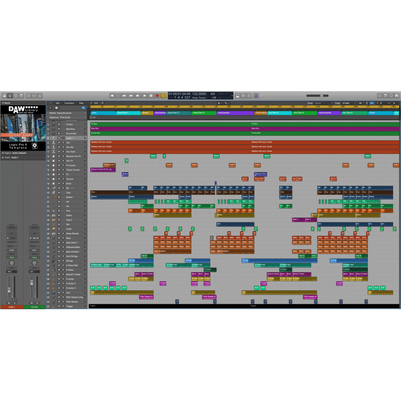 Float Away - Logic Template Maxi-Beat Music Studio - 2