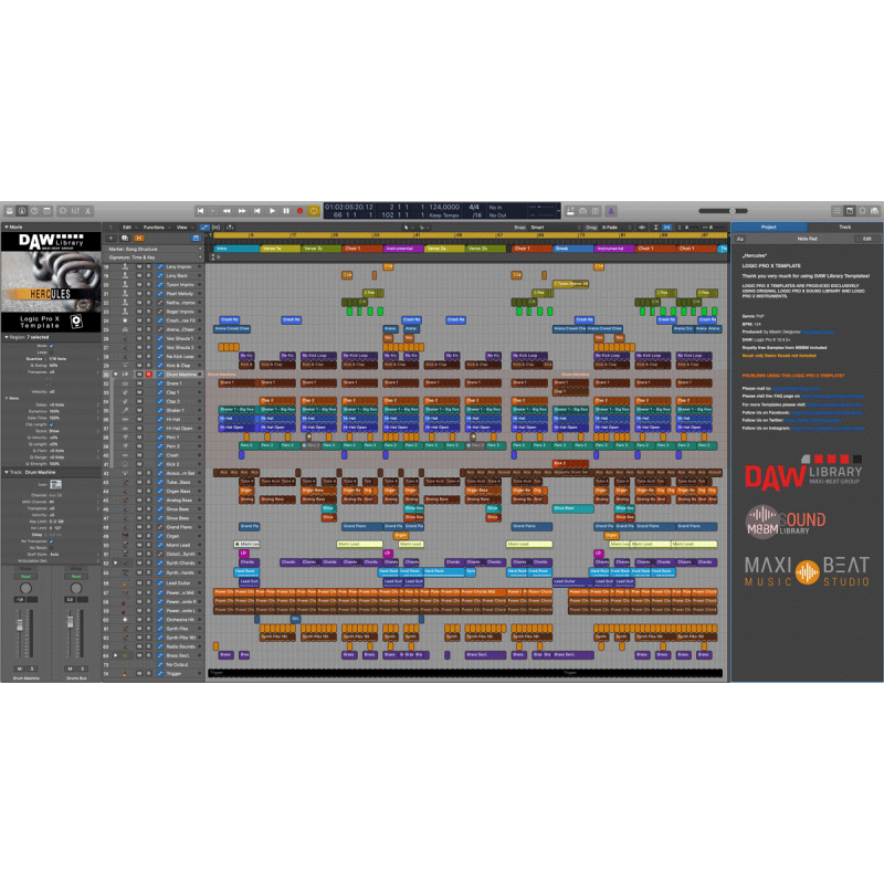 Logic Pro Template - Hercules Maxi-Beat Music Studio - 2