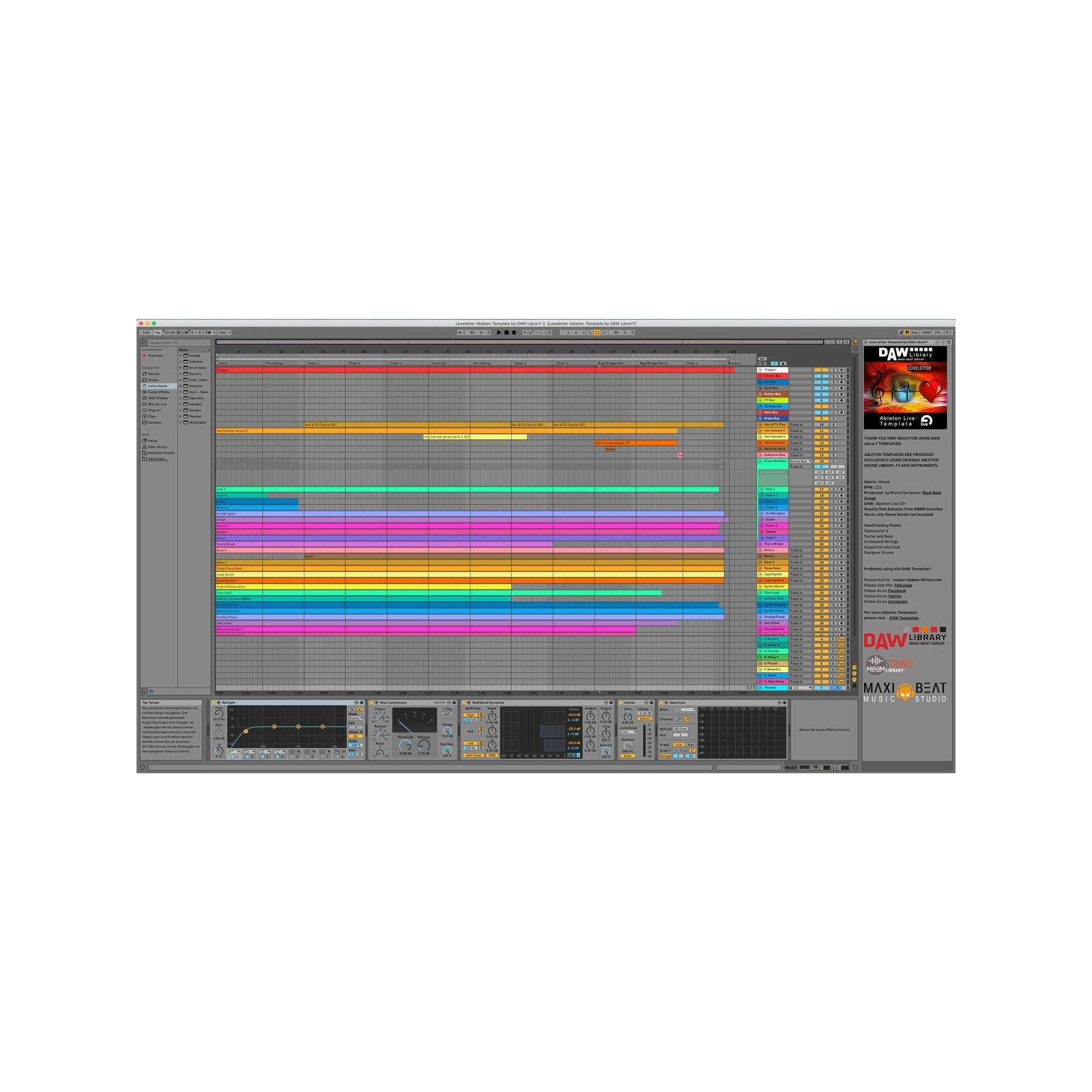 Ableton Template - Loveletter Maxi-Beat Music Studio - 2