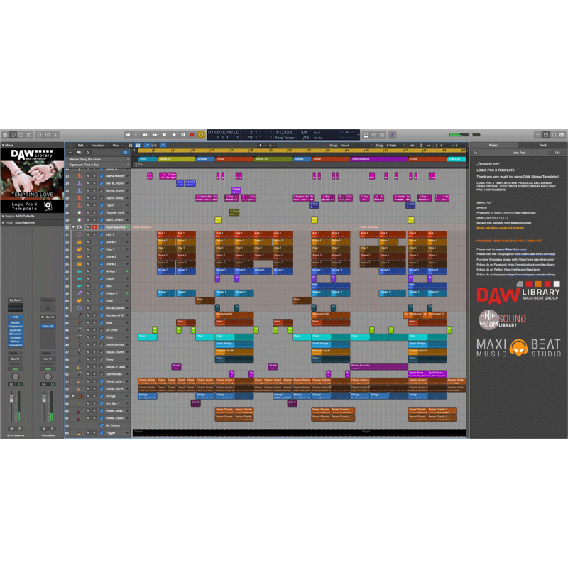 Logic Pro Template - Tempting Love Maxi-Beat Music Studio - 2