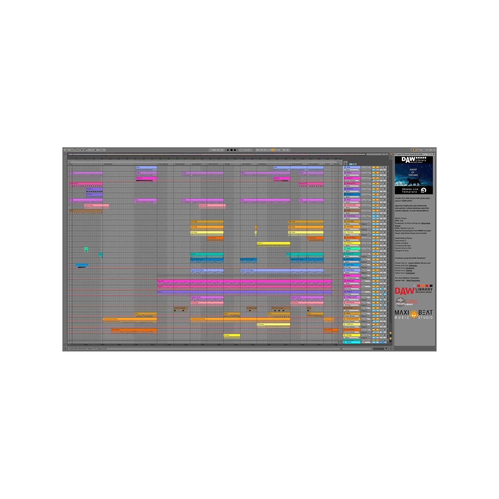 Agent Of Dreams – Ableton Vorlage Maxi-Beat Music Studio - 2