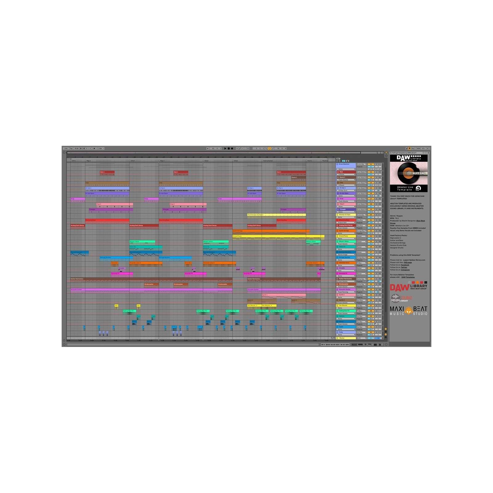 Ableton Template - Nuff gal Maxi-Beat Music Studio - 2