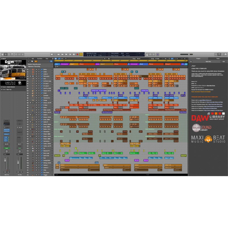Logic Pro Template - Tram Maxi-Beat Music Studio - 2