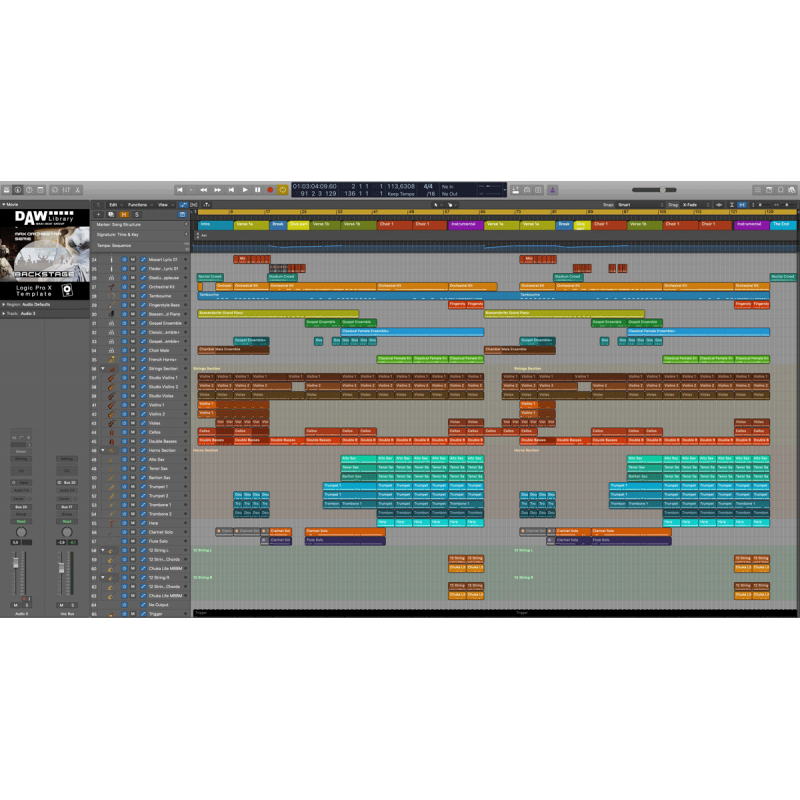 Backstage - Logic Pro Template Maxi-Beat Music Studio - 2