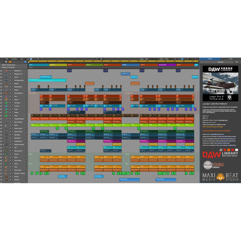 Logic Pro Template - Last flight Maxi-Beat Music Studio - 2