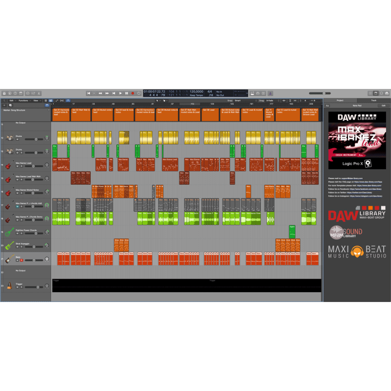 Logic Pro Sampler - MaX Lead Guitar Maxi-Beat Music Studio - 2