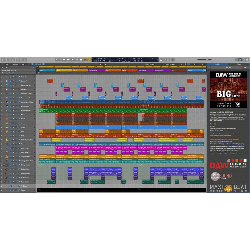 Big love - Logic Template Maxi-Beat Music Studio - 2